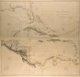 Aaron Arrowsmith (1750-1823). Chart of the West Indies and Spanish Dominions in North America