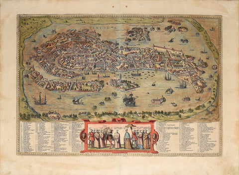Georg Braun (1541-1622) and Frans Hogenberg (fl. 1540-1590), Venetia (Venice)