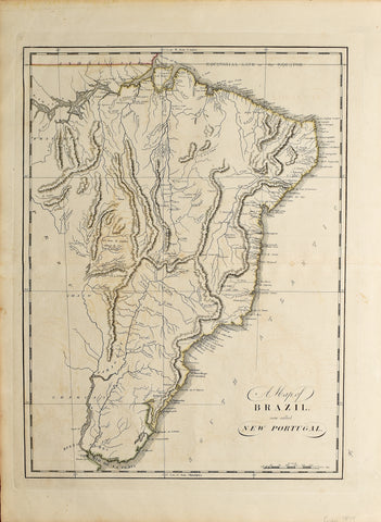 Mathew Carey (1760-1839), A Map of Brazil, now called New Portugal