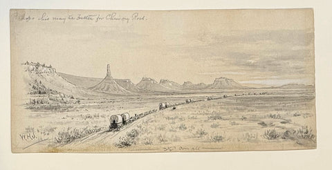William Henry Jackson (1843-1942), Chimney Rock Region of the North Platte R