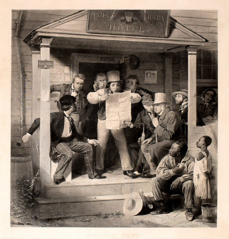 Richard Caton Woodville (1825-1855), after,  Mexican News