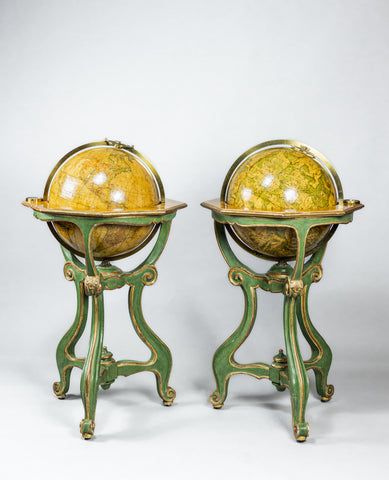 Didier Robert De Vaugondy, A Pair of Louis XV Terrestrial and Celestial Library Globes