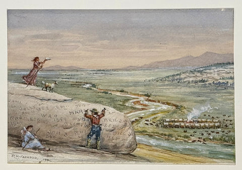 William Henry Jackson (1843-1942), East of the Desert Water from Independence Rock, Wyoming, 1941