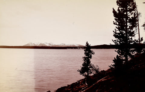 Frank Jay Haynes (1853-1921), Yellowstone Lake, Mt Sheridan