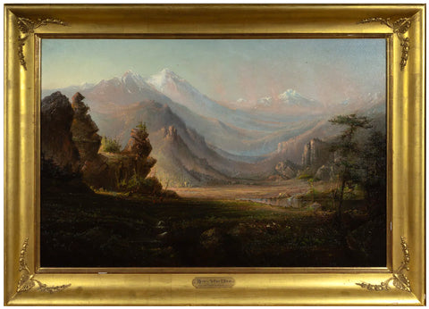 Henry Arthur Elkins (American, 1847-1884), Indian Encampment. Estes Park, Colorado