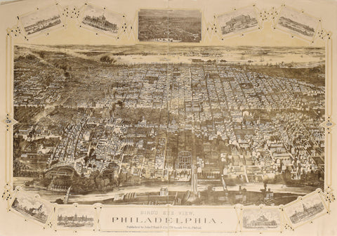 John Hunt, Bird's Eye View, Philadelphia