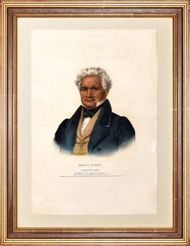 Thomas McKenney (1785-1859) & James Hall (1793-1868), Major Ridge, A Cherokee Chief