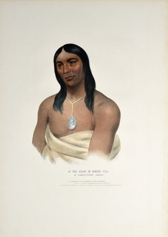 Thomas McKenney (1785-1859) & James Hall (1793-1868), A-Na-Cam-E-Gish-Ca, A Chippeway Chief