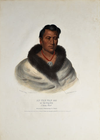 Thomas McKenney (1785-1859) & James Hall (1793-1868), An-Pan-Tan-Go or the Big Elk, A Maha Chief