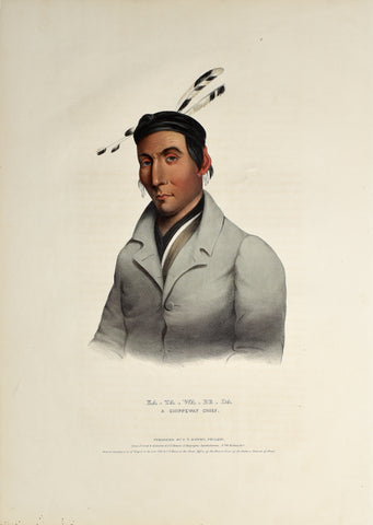 Thomas McKenney (1785-1859) & James Hall (1793-1868), Ka-Ta-Wa-Be-Da, A Chippeway Chief