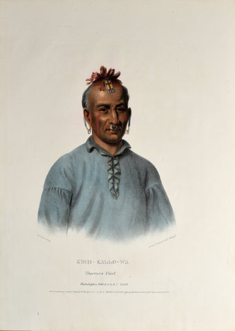 Thomas McKenney (1785-1859) & James Hall (1793-1868), Kish-Kallo-Wa, Shawnee Chief
