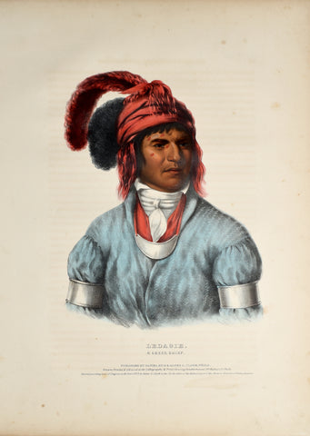 Thomas McKenney (1785-1859) & James Hall (1793-1868), Ledagie, A Creek Chief