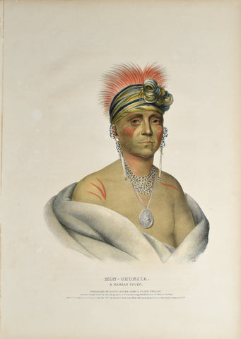 Thomas McKenney (1785-1859) & James Hall (1793-1868), Mon-Chonsia, A Kansas Chief