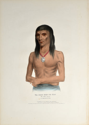 Thomas McKenney (1785-1859) & James Hall (1793-1868), Wa-Bish-Kee-Pe-Nas, The White Pigeon, A Chippewa