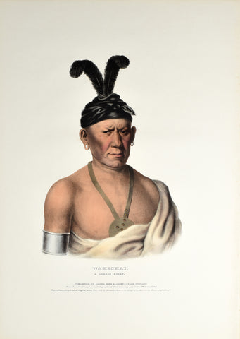 Thomas McKenney (1785-1859) & James Hall (1793-1868), Wakechai, A Saukie Chief