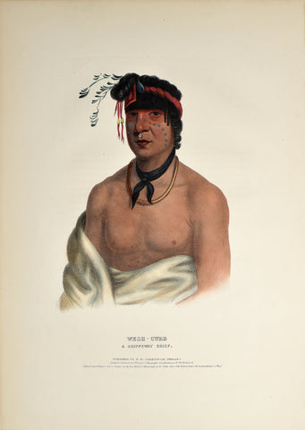 Thomas McKenney (1785-1859) & James Hall (1793-1868), Wesh-Cubb, A Chippeway Chief