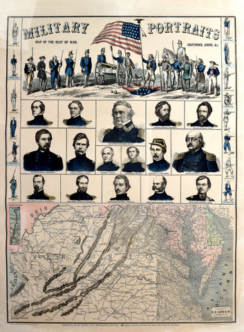 Henry Huggins Lloyd (1828-68), Military Portraits Map of the Seat of War, Uniforms, Arms, &c.