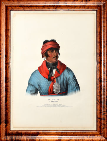Thomas McKenney (1785-1859) & James Hall (1793-1868), Se-Loc-Ta, A Creek Chief