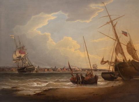 Robert Salmon (American/Scottish, 1775–1844), The Ship Liverpool in the Mercey, seen from Wallasey