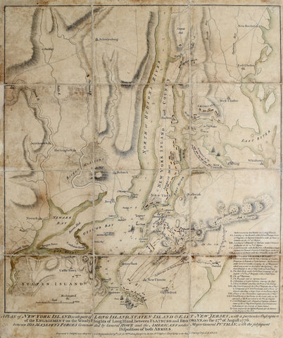 William Faden (British, 1750-1836), A Plan of New York Island, with part of Long Island, Staten Island & East New Jersey...