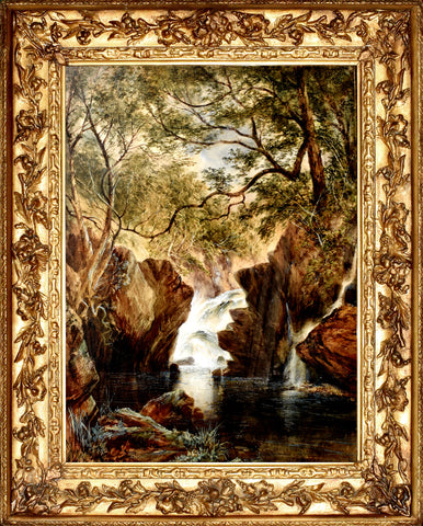 Thomas Moran (American, 1837-1926), Wissahickon River Falls