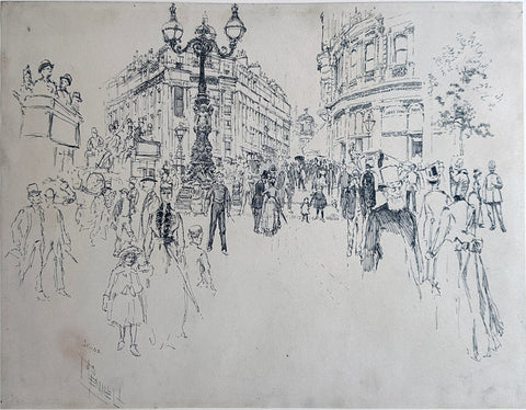 Joseph Pennell (1860 - 1926), Morley’s Hotel, Trafalgar Square