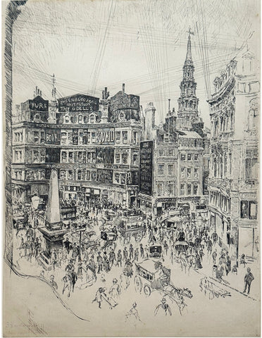 Joseph Pennell (1860 - 1926), Ludgate Circus