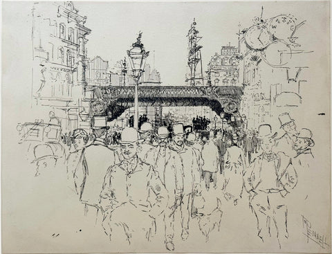 Joseph Pennell (1860 - 1926), [The Railway Bridge, Ludgate Hill]