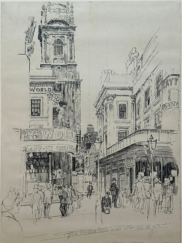 Joseph Pennell (1860 - 1926), St. Bride’s Passage