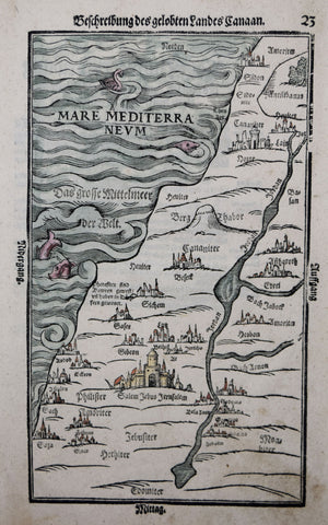 Heinrich Bunting (1545-1606), Beschreibung des heiligen Landes Canaan; page 23