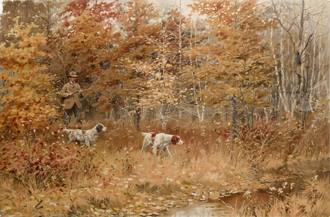 Arthur Burdett Frost (American, 1851-1928), Autumn Woodcock Shooting