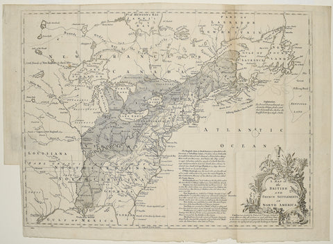 Gentleman’s Magazine, A Map of the British and French Settlements in North America
