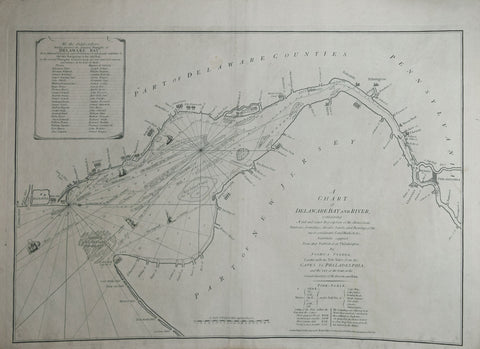 Joshua Fisher (1707-1783), A Chart of Delaware Bay and River…