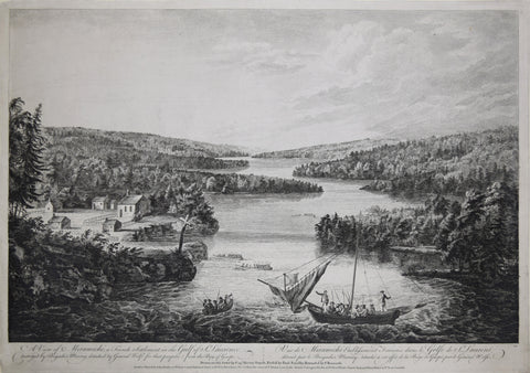 Paul Sandby (1731-1809),  A View of Miramichi, a French Settlement in the Gulf of St.Laurence, destroyed by Brigadier Murray