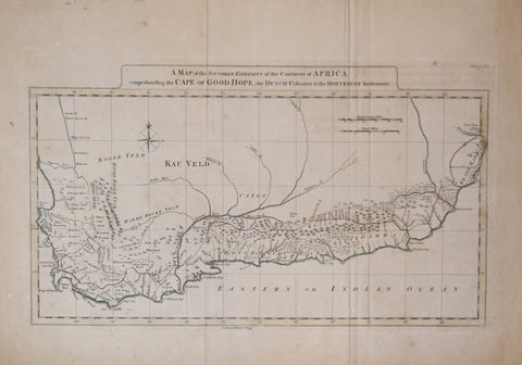John Payne, A Map of the Southern Extremity of the Continent of Africa,..Cape of Good Hope, the Dutch Colonies & the Hottentot Settlements