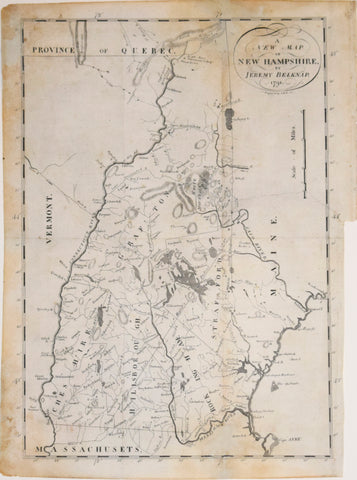 Jeremy Belknap, A New Map of New Hampshire