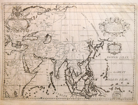 Edward Wells (1667-1727), A New Map of Present Asia..