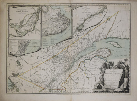 Robert Sayer & John Bennett, A New Map of the Province of Quebec