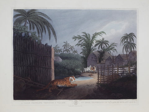 Thomas Williamson (1758-1817) and Samuel Howitt (1765-1822), A Tiger prowling through a Village