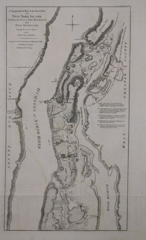 William Faden (British, 1750-1836) and Charles Stedman, A Topographical Map of the North. Part of New York Island  Exhibiting the Plan of Fort Washington...