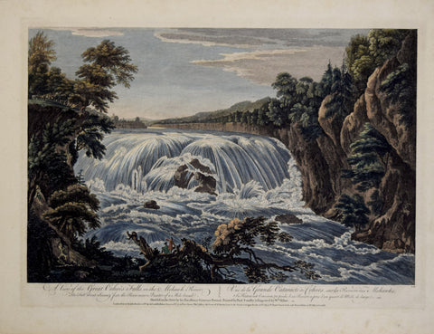 Thomas Pownall (1722-1805) & Paul Sandby (1731-1809), after,  A View of the Great Cohoes Falls on the Mohawk River...
