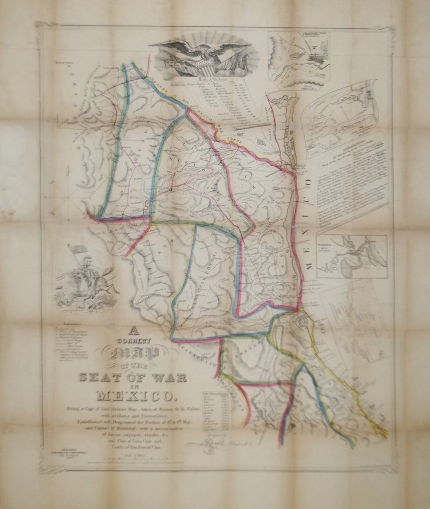 Joseph Goldsborough Bruff (1804-1889), A Correct Map of the Seat of Wa ...