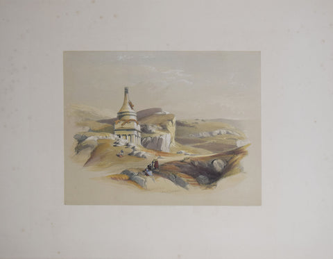 David Roberts (1796-1864),  Absalom's Pillar Valley of Jehoshaphat