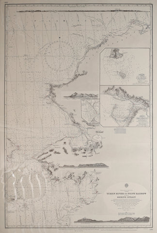 The British Admiralty/ United Kingdom Hydrographic Office  Yukon River to Point Barrow including Bering Strait…[Alaska & Artic Ocean]