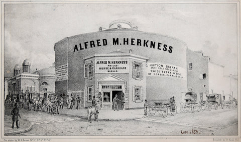 W.H. Rease, Lithographer, Alfred M. Herkness, Philadelphia Horse & Carriage Bazaar…