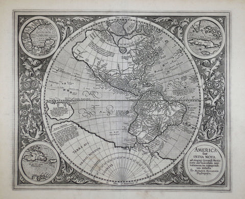 Michael Mercator (German, ca. 1567-1600), America sive India Nova ad magnae Gerardi Mercatoris...