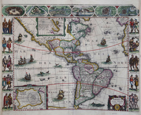 Willem Blaeu (1571-1638), America nova Tabula...