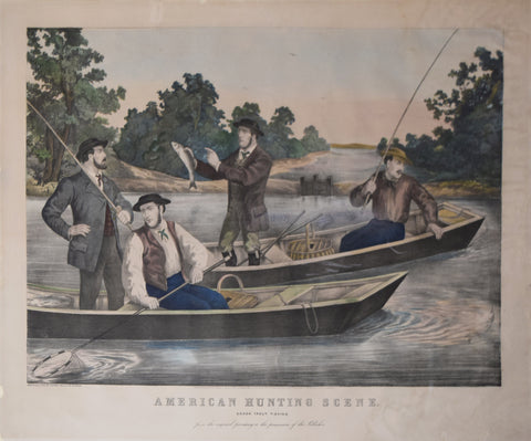 Thomas Kelly, Publisher, American Hunting Scene. Brook, Trout Fishing