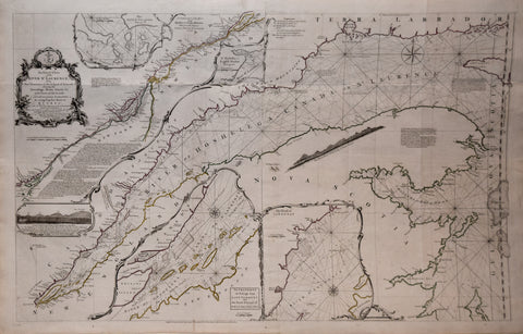 Thomas Jefferys (English, ca. 1719-1771), Exact Chart of the River St. Laurence from Fort Frontenac to the Island of Anticosti...