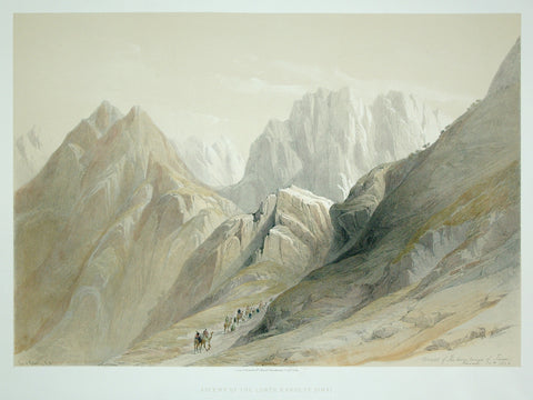 David Roberts (1796-1864), Ascent of the Lower Range of Sinai